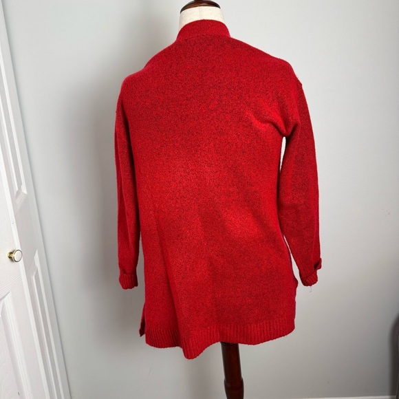 Talbots Red Button-Up Cardigan - Picture 4 of 6